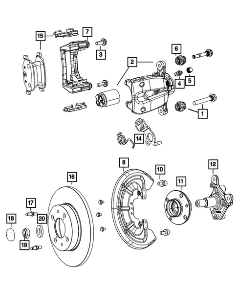Rear Brakes for 2012 Fiat 500 #0