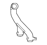 AJ813865 - Cooling System: Water Outlet for Jaguar: F-Pace, F-Type, XE, XF, XFR, XFR-S, XJ, XJR575 Image