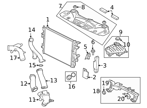 Radiator & Components for 2017 Jaguar F-Type #3