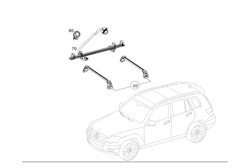Roof Carrier Systems for 2013 Mercedes-Benz GLK350 #0