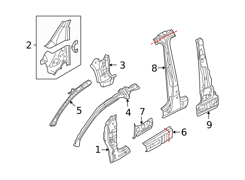 Lock Pillar for 2012 Volkswagen Golf R #0