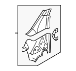 1K6802126A - Body: Inner Hinge Pillar for Volkswagen Image