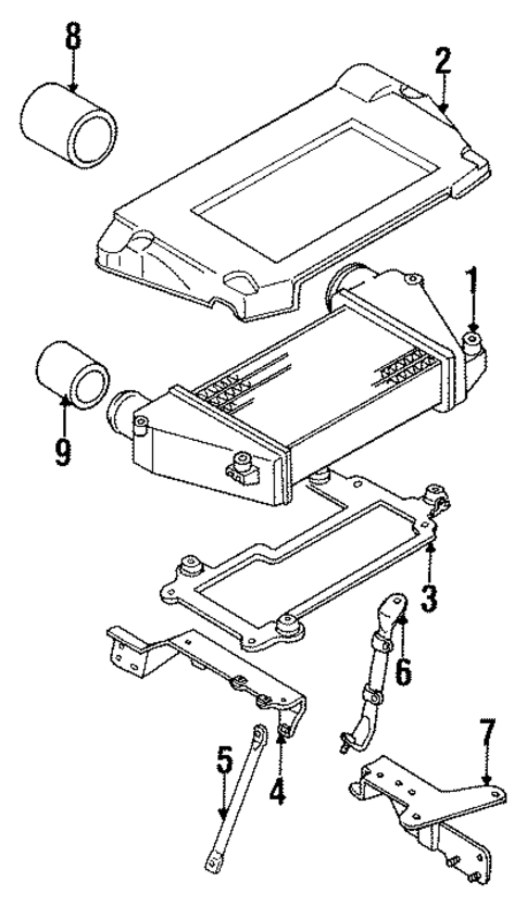 Intercooler for 1990 Isuzu Impulse #0
