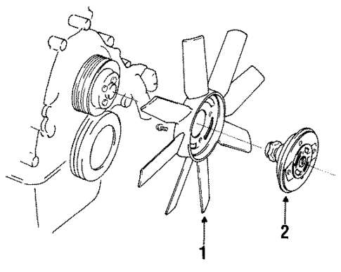 Cooling Fan for 1993 Ford Ranger #0