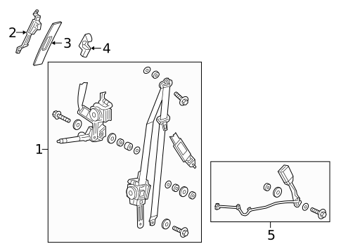 Seat Belt for 2021 Honda HR-V #1