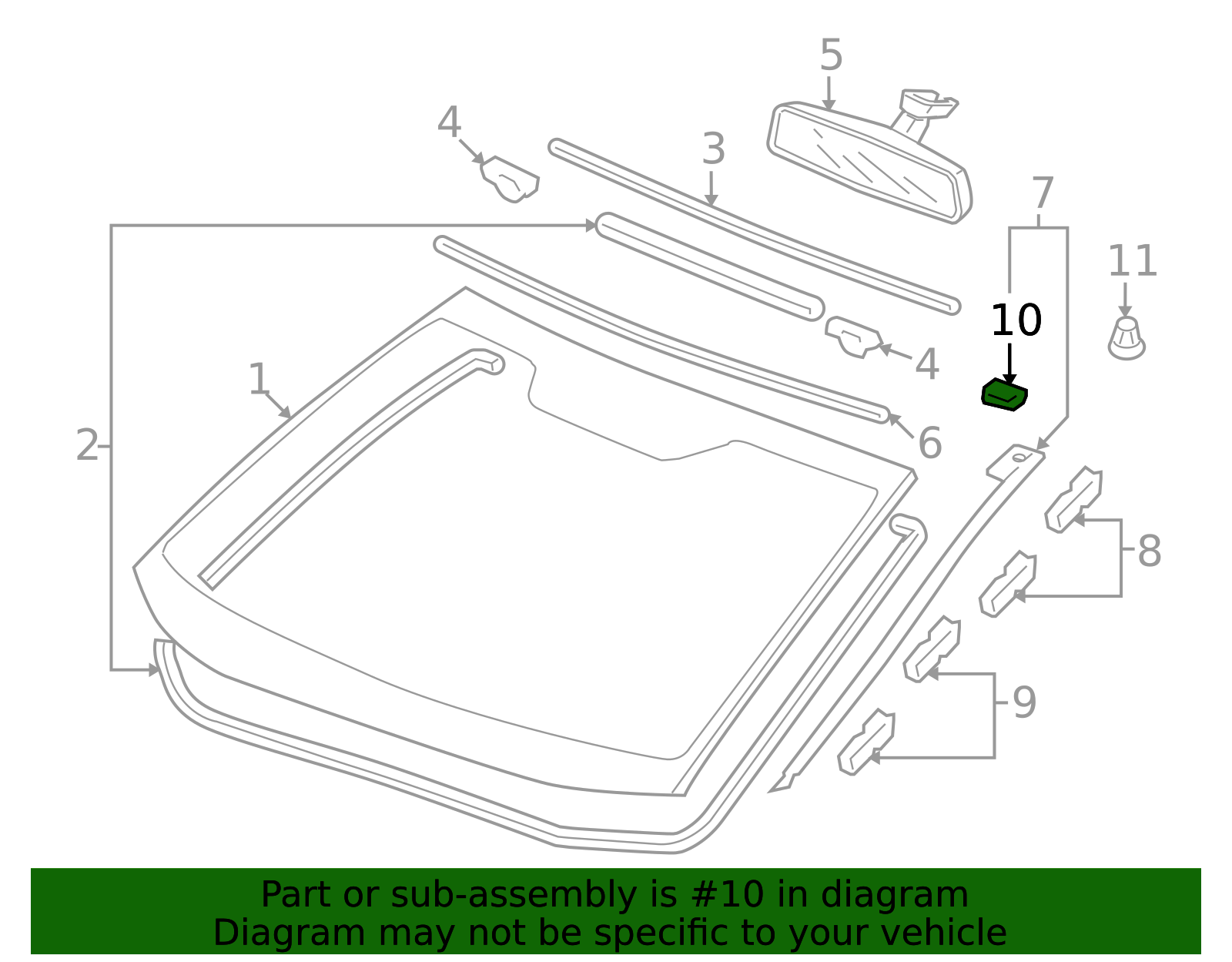 73163-SWA-003 - Side Molding Lid 2007-2011 Honda CR-V | Honda Parts Online