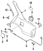 7813285E00 - : Drip Molding for Nissan: Maxima Image