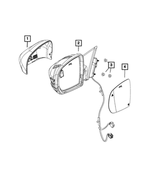 68365145AA - Doors, Door Mirrors and Related Parts: Outside Rearview Mirror, Left for Mopar Image