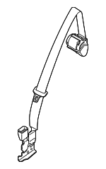 974857807D3M0 - : Center Belt Assembly for Porsche: Panamera Image