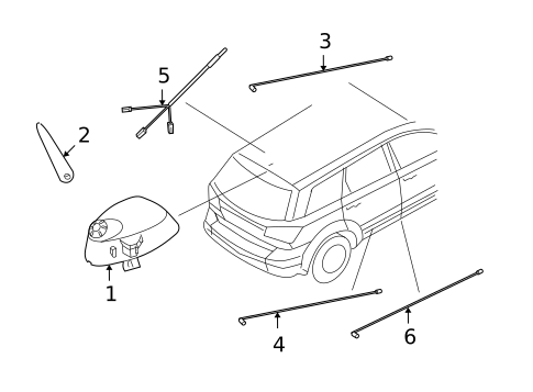 Antenna & Radio for 2017 Dodge Journey #0