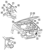 55136764AA - : Hood Prop for Jeep: Grand Cherokee Image