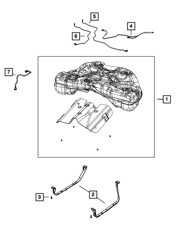 68142829AB - Fuel: Fuel Vapor Recirculation Tube for Mopar Image image