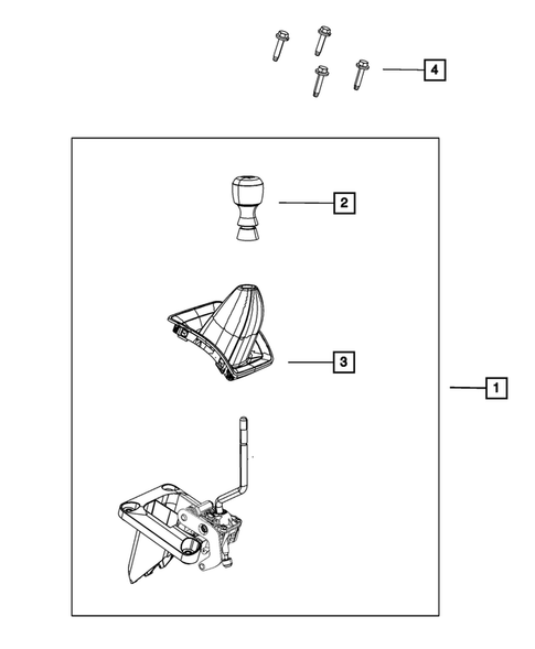 Gearshift Controls and Related Parts for 2013 Jeep Compass #2