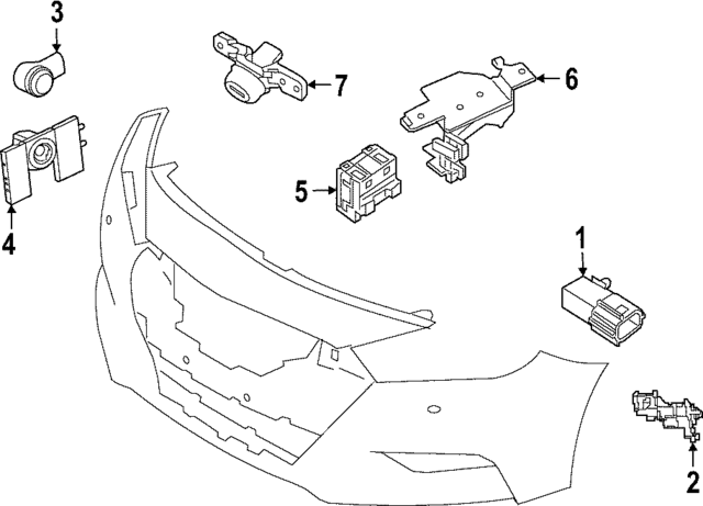 285339DM1A - : Park Sensor Cover for Nissan Image