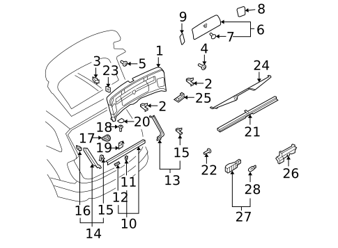 Interior Trim for 2013 Audi Q7 #0
