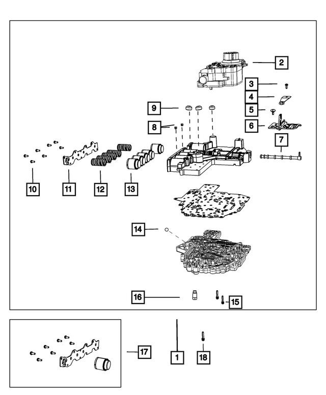 6504780AA - 68RFE; 6-Speed; Automatic Transmission: Screw for Mopar Image image