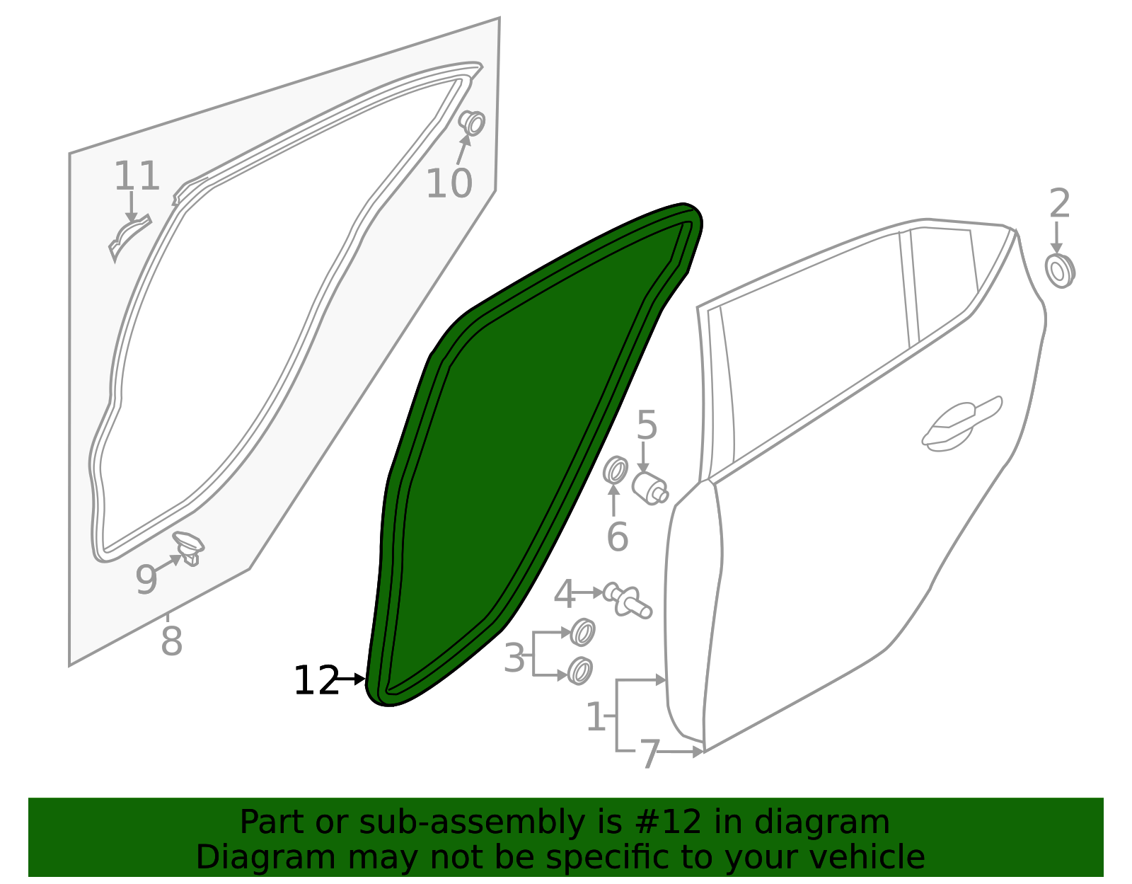 BHN9-68-913A - Weather-Strip On Body 2014-2018 Mazda 3 | Mazda-Parts