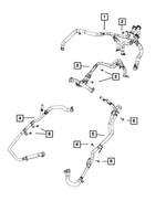68244855AC - Air Conditioners and Heaters: Heater Return Hose And Tube for Mopar Image