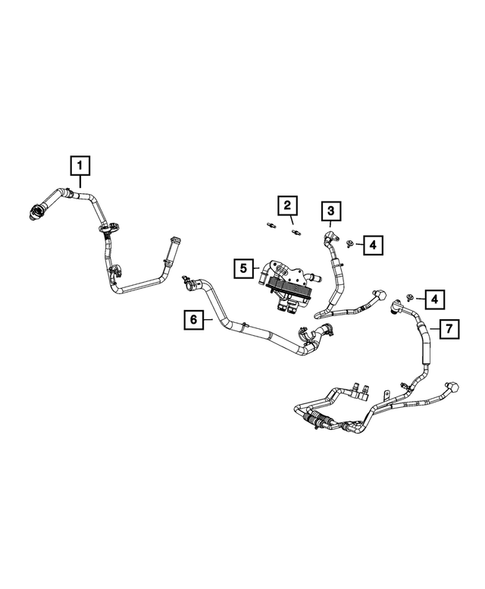 Transmission Oil Cooler and Lines for 2021 Jeep Wrangler #2
