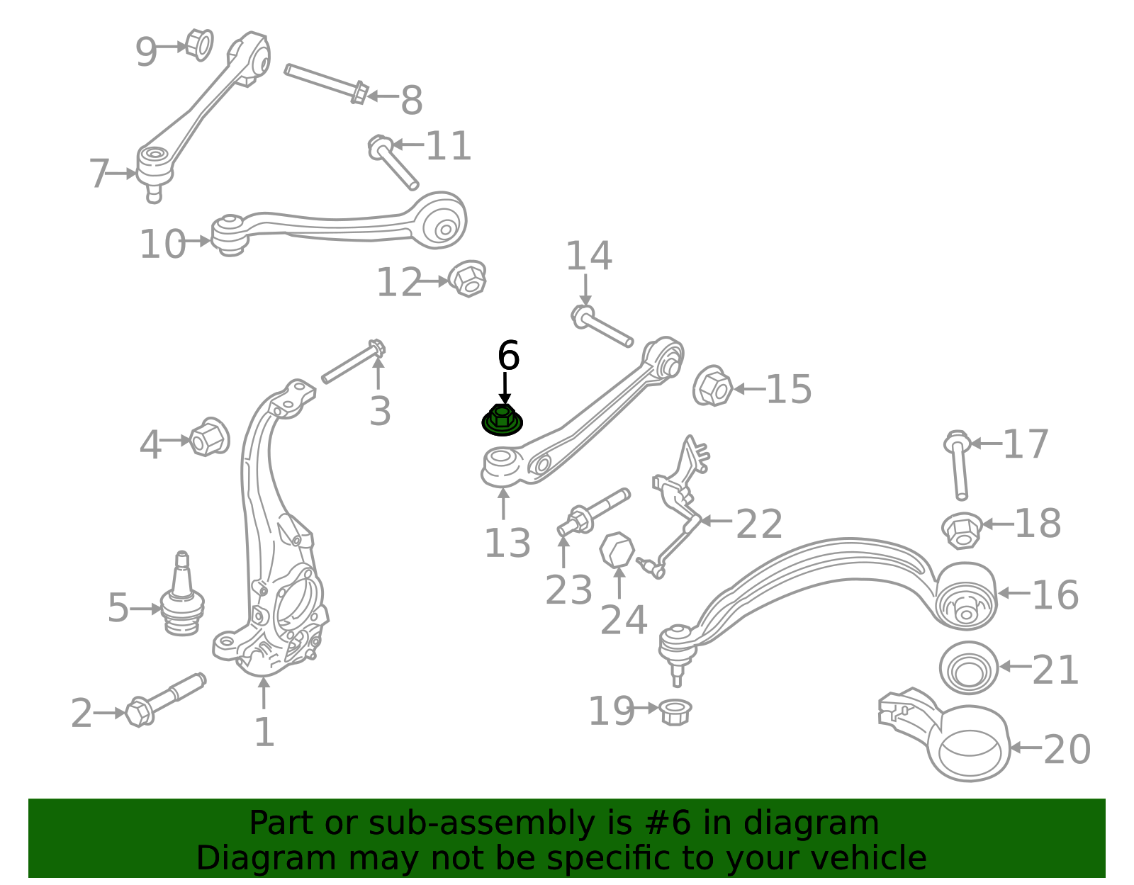 Porsche Wht001248 2015-2026 Porsche Macan Trailing Arm Lock Nut WHT-004-898 | Parts