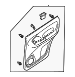 3L8Z7827407HAU - Body: Door Trim Panel for Ford: Escape Image
