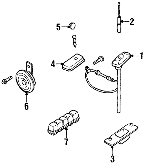 Horn for 1992 Nissan D21 #0