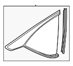 73550TJBA11 - : Quarter Glass for Acura: RDX Image