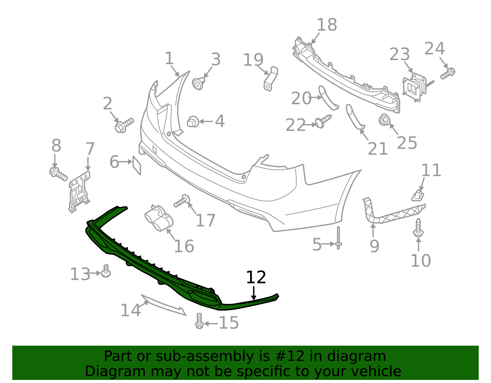 86612-J5100 - Lower Cover 2018-2020 Kia Stinger | Kia.Parts Store