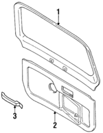 MB878132 - : Upper Trim Panel for Mitsubishi: Montero Image