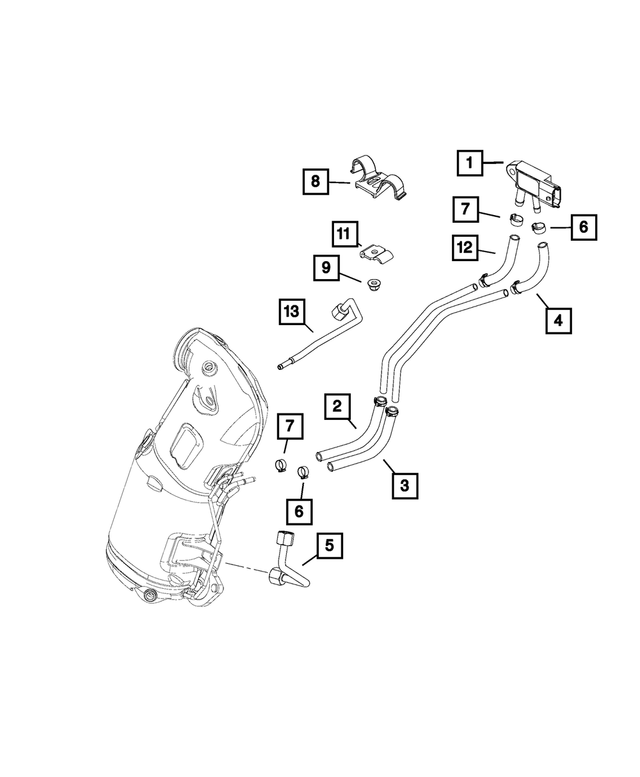 6106170AA - Exhaust: Nut for Mopar Image