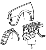 MB291077 - Body: Fender for Dodge: Colt Image