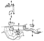 F1TZ6038B - Engine: Motor Mount for Ford Image
