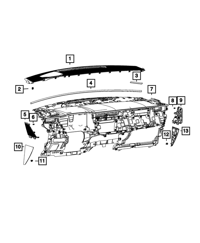 7KZ951X7AF - : Instrument Panel Panel for Mopar Image