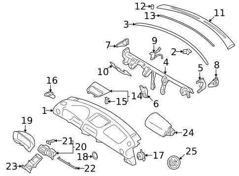 Instrument Panel for 2007 Subaru Impreza #0