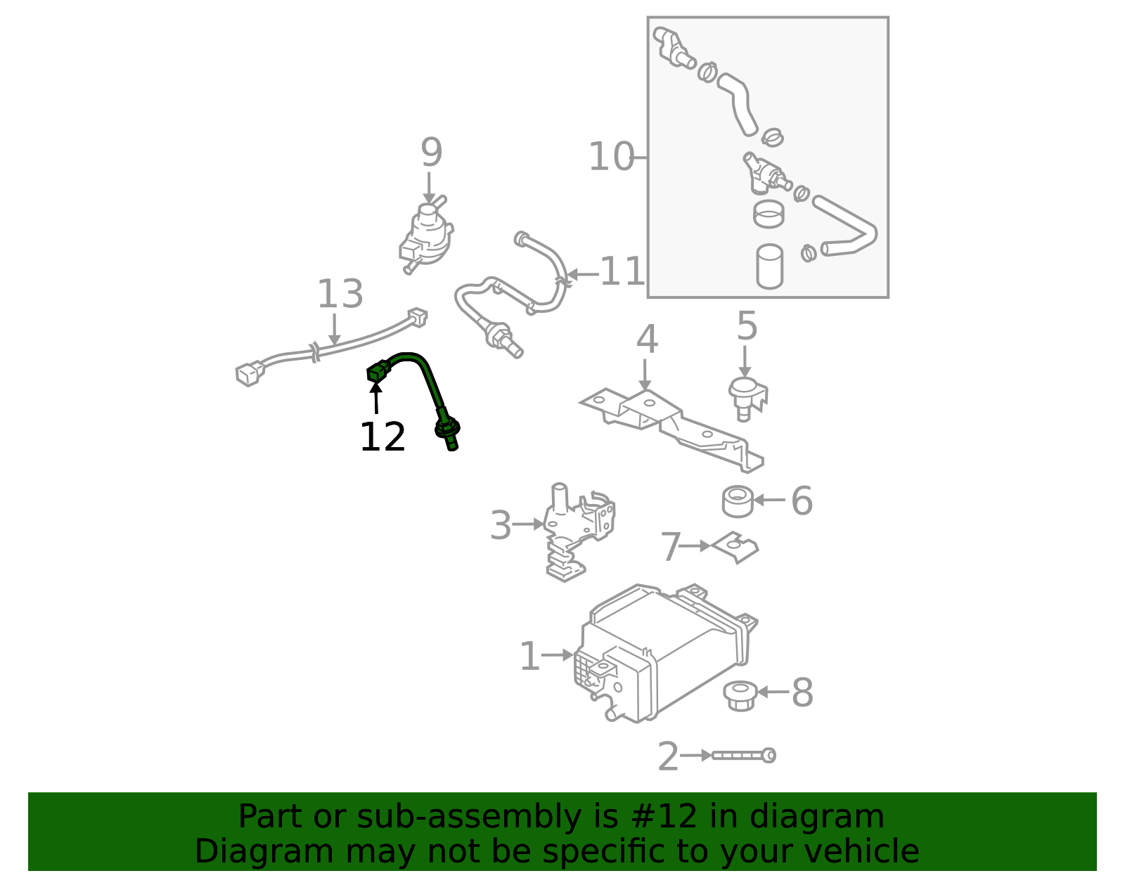 Subaru O2 Resistor Cap 2002-2008 Subaru Oxygen Sensor 22690AA491 | Subaru Parts Guys