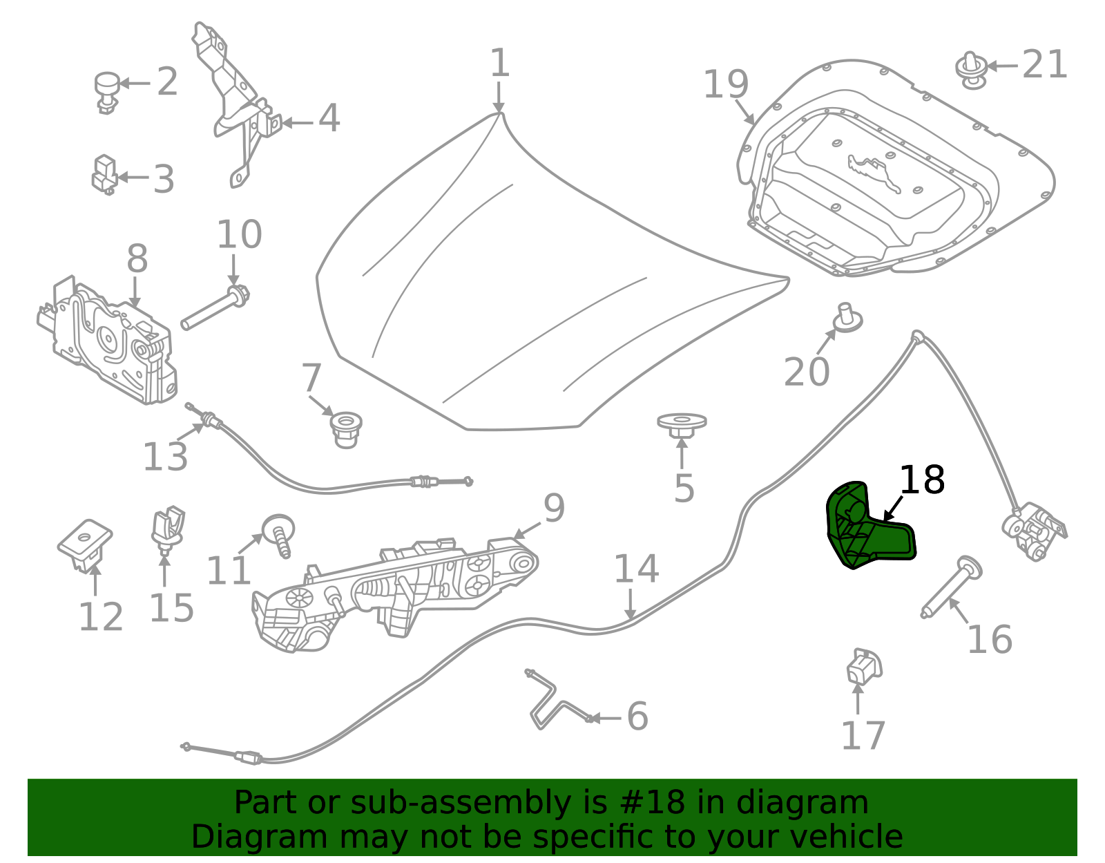 2021-2025 Ford Mustang Mach-E | Handle | JX7Z-16916-BA | Walls' Ford Parts