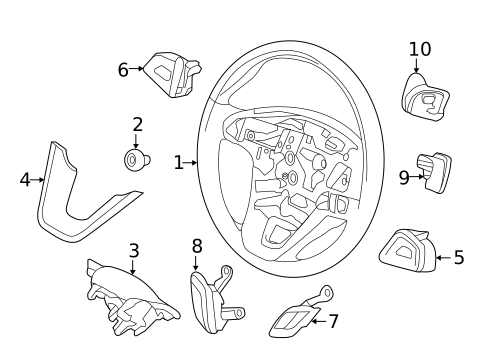 Steering Wheel & Trim for 2014 Lincoln MKZ #0