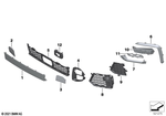 51118069943 - : Grille, Center, Lower, Open for BMW Image