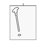 266112E022 - Engine: Dipstick for Hyundai: Elantra, Elantra Coupe, Elantra GT, Kona, Sonata, Tucson, Veloster Image