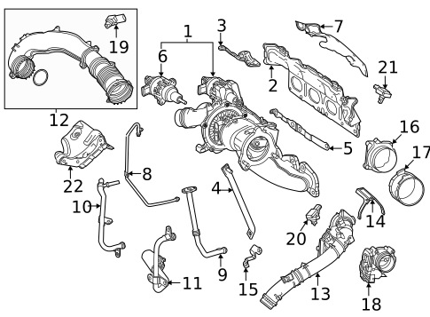 Turbocharger & Components for 2021 Mercedes-Benz GLA250 #0