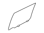 823013NF1A - Body: Movable Glass for Nissan: LEAF Image