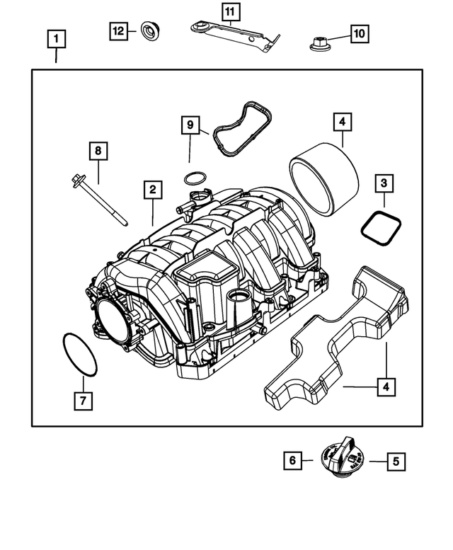 53013735AB - 5.7L Gas; Engine: Engine Pad for Mopar Image image