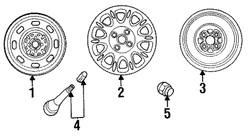 Wheels for 1996 Mazda Protege #0