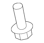 90853SZTG01 - Body: Upper Bracket Rivet for Honda: Accord, Civic, Insight Image