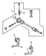 53040SB0665 - Steering: Gear Assembly for Honda: Prelude Image
