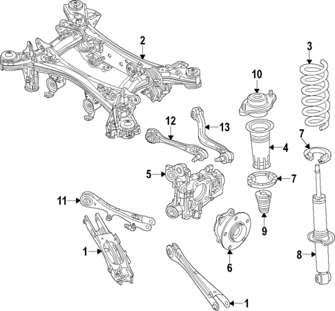 Rear Suspension for 2025 Mazda CX-70 #0