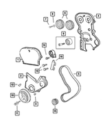 6503438 - Engine 2.4L Four Cylinder (Turbo): Flared Washer for Chrysler: PT Cruiser, Sebring, Voyager | Dodge: Caravan, Neon, Stratus | Jeep: Liberty, Wrangler Image