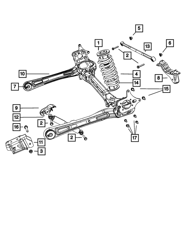 4877931AD - Rear Suspension: Rear Coil Spring for Mopar Image