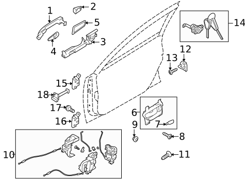 Front Door for 2011 Subaru Legacy #0