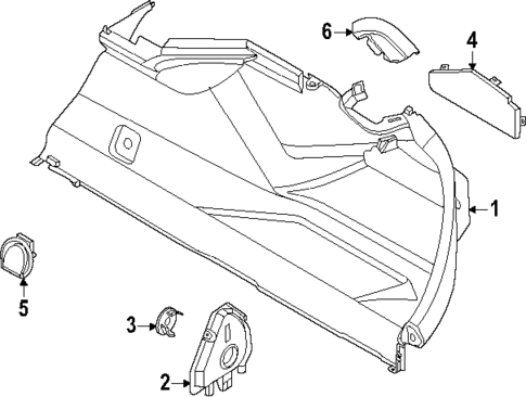 Interior Trim - Rear Body for 2025 BMW 550e xDrive #2